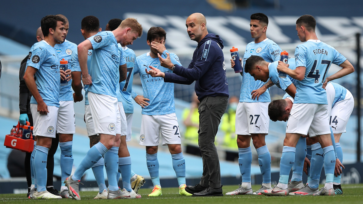 Man City and manager Pep Guardiola